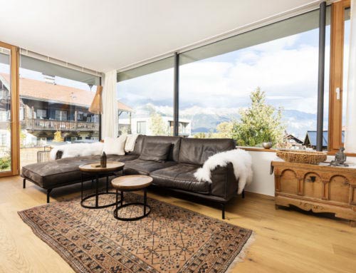 WOHNRAUMGESTALTUNG IN GLAS UND HOLZ