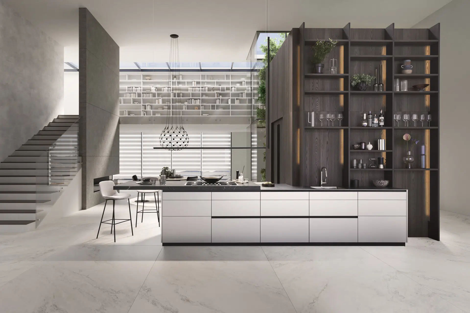 Couchzone-kochen-geniesen-leicht-aluro684-269-M01-167-309-J22 Leicht Aluro – C12/ Topos Küche – Ansicht 1